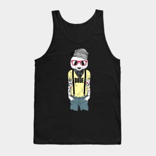 Tattooed panda Tank Top